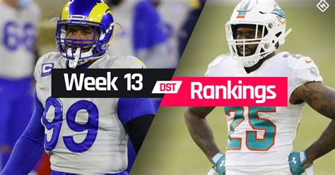 Def rankings week 13 - Scott Rinear breaks down all 2023 fantasy football Week 9 defenses (DEF) -- streamers, sits/starts, and D/ST waiver wire pickups to add. His Week 9 rankings and tiers for all of the NFL defenses.